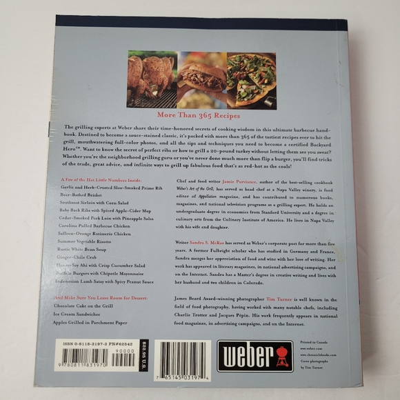 VTG BBQ Cookbook WEBER'S BIG BOOK OF GRILLING 2001 Fwd by Al Roker! - Picture 2 of 7